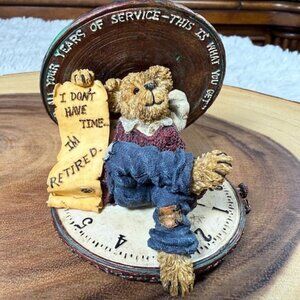 Vintage Boyds Bears Hardley Hasslefree Chairman of the Board Pocket Watch Figure